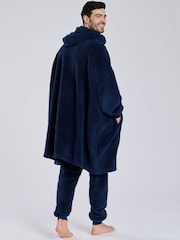 Loungeable Blue Sherpa Snuggle Hoodie - Image 3 of 5
