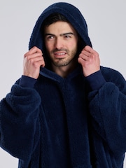 Loungeable Blue Sherpa Snuggle Hoodie - Image 5 of 5