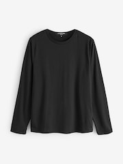 Loungeable Black Jersey Top With Micro Fleece Check Trousers Set - Image 5 of 6