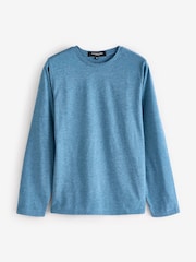 Loungeable Light Blue Jersey Top With Brushed Check Trousers - Image 6 of 7
