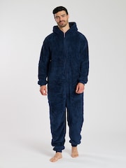 Loungeable Blue Mens All-In-One - Image 1 of 5
