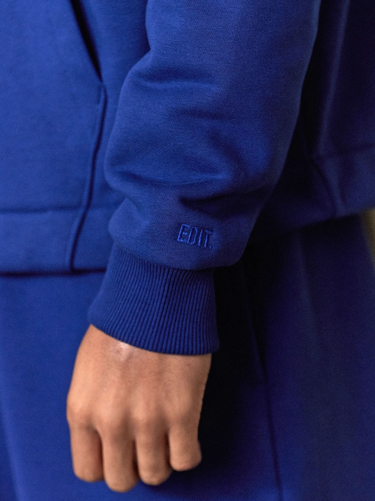 Cobalt Blue EDIT Zip Up Hoodie - Image 5 of 8