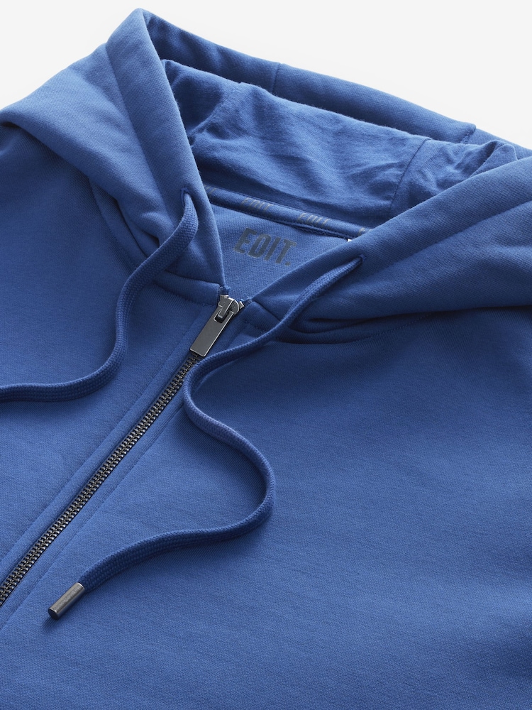 Cobalt Blue EDIT Zip Up Hoodie - Image 7 of 8