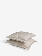 Set of 2 Natural N. Premium 300 Thread Count Square Pillowcases - Image 3 of 3