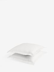 Set of 2 White Waffle Large Square Pillowcases - Image 5 of 5