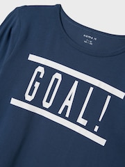 Name It Blue Football Goal Pyjama Set - Image 4 of 4