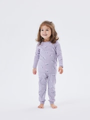 Name It Purple Unicorn Rib Pyjama Set - Image 1 of 5