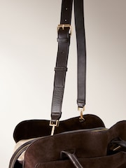 Chocolate Brown Leather Premium Grab Bag - Image 12 of 13