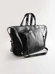 Black Casual Zip Grab Bag - Image 6 of 10