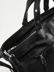 Black Casual Zip Grab Bag - Image 7 of 10