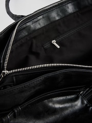 Black Large Shopper Weekender Bag - Image 8 of 8