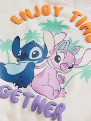 كريم - حزمة من شورت وسويت شيرت بطبعة Lilo and Stitch قطن 100% (3 شهور-7 سنوات) - صورة 9 من 9