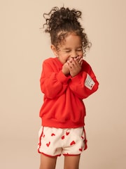 Corações vermelhos - Conjunto de shorts Minnie & Mickey Mouse Crew 100% algodão & (3meses a7anos) - Imagem 3 de 9