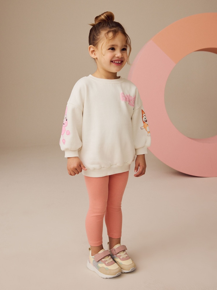 Cream Bluey Sweatshirt and Leggings Set (12mths-7yrs) - Image 2 of 8