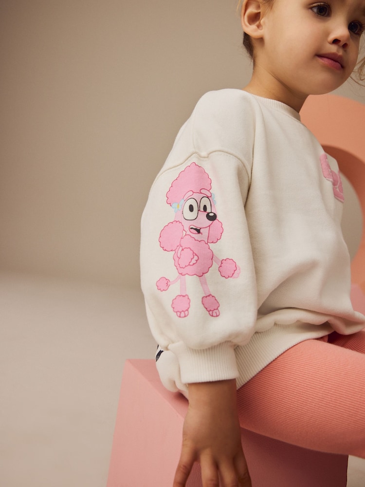 Cream Bluey Sweatshirt and Leggings Set (12mths-7yrs) - Image 3 of 8