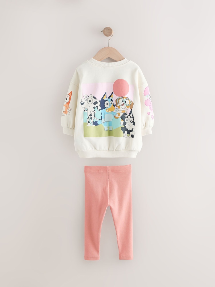 Cream Bluey Sweatshirt and Leggings Set (12mths-7yrs) - Image 6 of 8