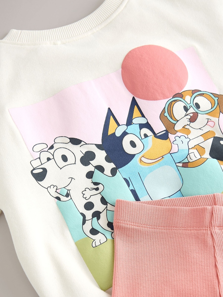 Cream Bluey Sweatshirt and Leggings Set (12mths-7yrs) - Image 7 of 8