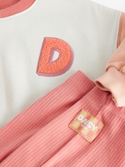 Cream Daisy Duck Sweatshirt and Wide Leg Trousers Set (3mths-7yrs) - Image 9 of 9
