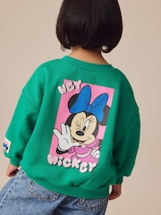 Green Minnie Mouse Sweatshirt (3mths-7yrs) - Image 1 of 1