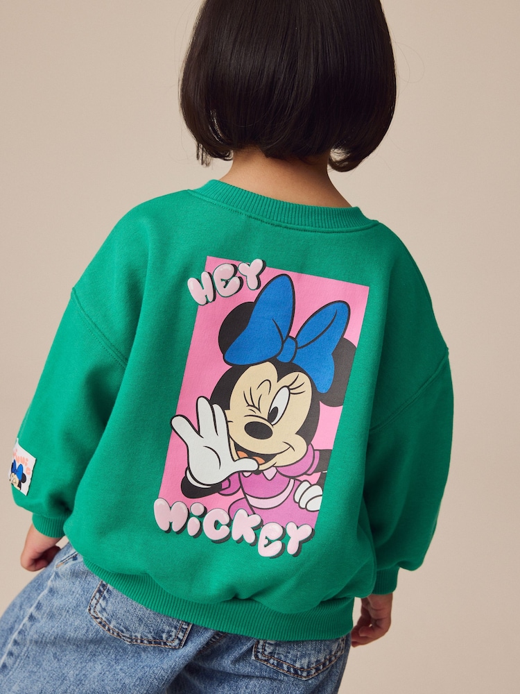 Green Minnie Mouse Sweatshirt (3mths-7yrs) - Image 1 of 1