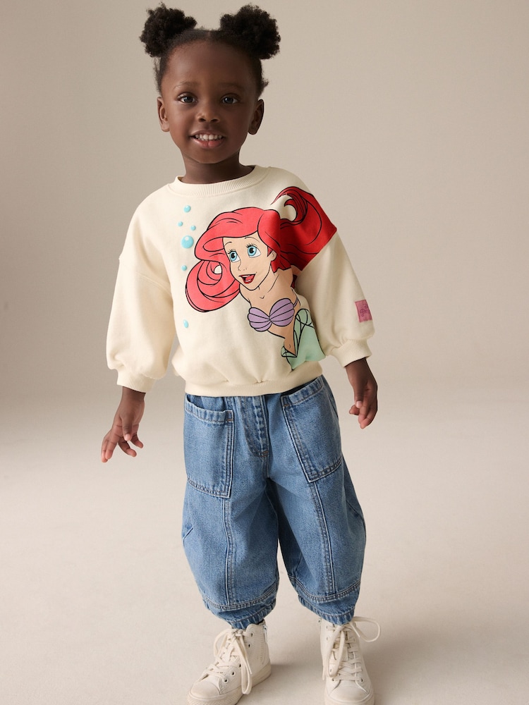 Creme - Disney Kleine Meerjungfrau Ariel Rundhals-Sweatshirt (3 Monate bis 7 Jahre) - Bild 2 von 8 Creme - Disney Kleine Meerjungfrau Ariel Rundhals-Sweatshirt (3 Monate bis 7 Jahre) - Bild 2 von 8