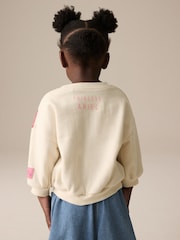 Cream Disney Little Mermaid Ariel Crew Sweatshirt (3mths-7yrs) - Image 3 of 8