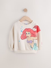 Cream Disney Little Mermaid Ariel Crew Sweatshirt (3mths-7yrs) - Image 5 of 8