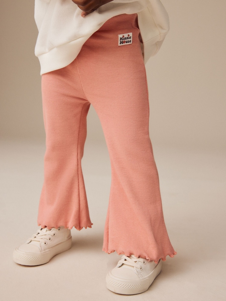 Cream Minnie Mouse Sweatshirt and Flared Leggings Set (3mths-7yrs) - Image 3 of 9