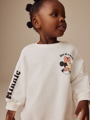 Cream Minnie Mouse Sweatshirt and Flared Leggings Set (3mths-7yrs) - Image 4 of 9