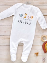 Personalised 100% Cotton Sleepsuit by Little Years - Image 1 of 4