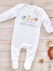 Personalised 100% Cotton Sleepsuit by Little Years - Image 3 of 4