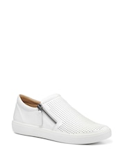 Hotter White Standard Fit Daisy Slip On/Zip Trainers - Image 3 of 4