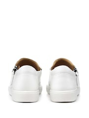 Hotter White Standard Fit Daisy Slip On/Zip Trainers - Image 4 of 4