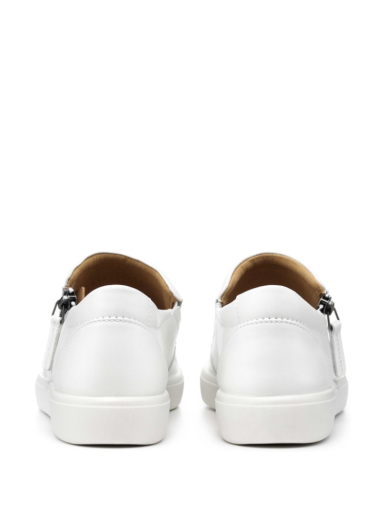 Hotter White Standard Fit Daisy Slip On/Zip Trainers - Image 4 of 4 Hotter White Standard Fit Daisy Slip On/Zip Trainers - Image 4 of 4
