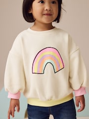 Cream Rainbow Sweatshirt (3mths-7yrs) - Image 1 of 9