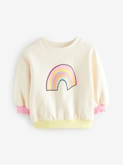 Cream Rainbow Sweatshirt (3mths-7yrs) - Image 4 of 9