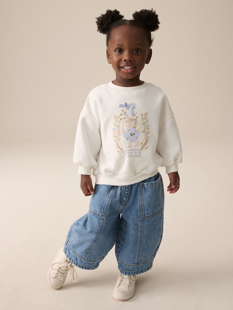White Fairy Crew Sweatshirt (3mths-7yrs) - Image 2 of 8