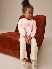 Pink Bunny Crew Sweatshirt (3mths-7yrs) - Image 4 of 8