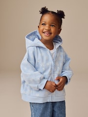 Blue Ditsy Print Hoodie (3mths-7yrs) - Image 1 of 8