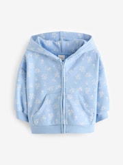 Blue Ditsy Print Hoodie (3mths-7yrs) - Image 5 of 8