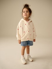 Cream Imprimé cerises - Sweat à capuche (3mths-7yrs) - Image 2 de 8