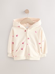 Cream Imprimé cerises - Sweat à capuche (3mths-7yrs) - Image 5 de 8