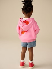 Pink Apple Print Hoodie (3mths-7yrs) - Image 3 of 7