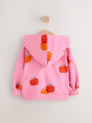 Pink Apple Print Hoodie (3mths-7yrs) - Image 5 of 7