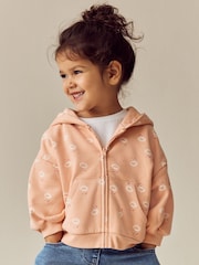 Peach Ditsy Print - Sweat à capuche (3mths-7yrs) - Image 1 de 8