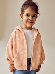 Peach Ditsy Print - Sweat à capuche (3mths-7yrs) - Image 4 de 8