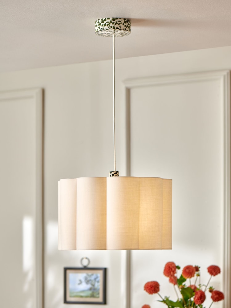 Nina Campbell Green Chester Pendant Light - Image 1 of 5