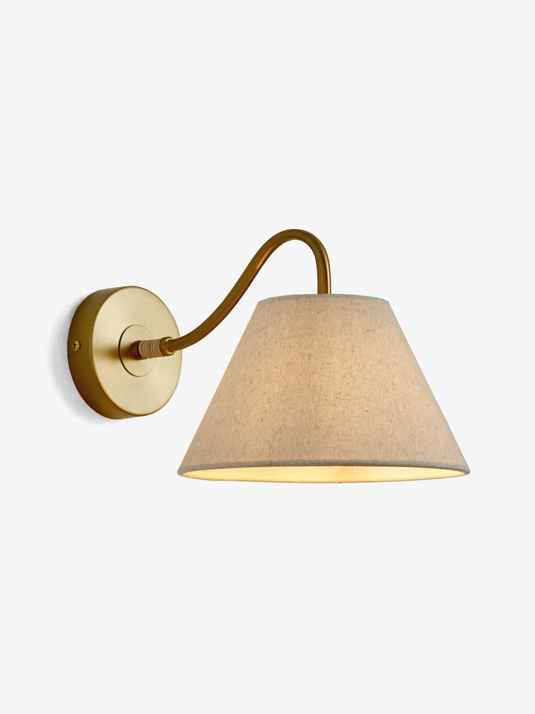 Nina Campbell Cream/Brass Sagano Wall Light - Image 4 of 4