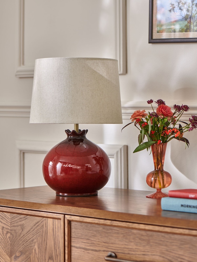 Nina Campbell Red Melograno Table Lamp - Image 2 of 4