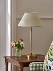Nina Campbell Cream/Gold Sagano Table Lamp - Image 3 of 5